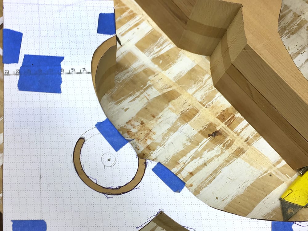 We made patterns to replicate the existing corbels.