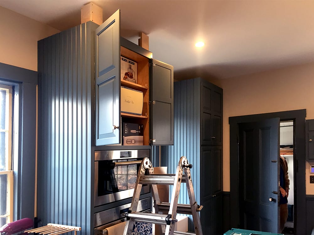 Here are two corners installed.