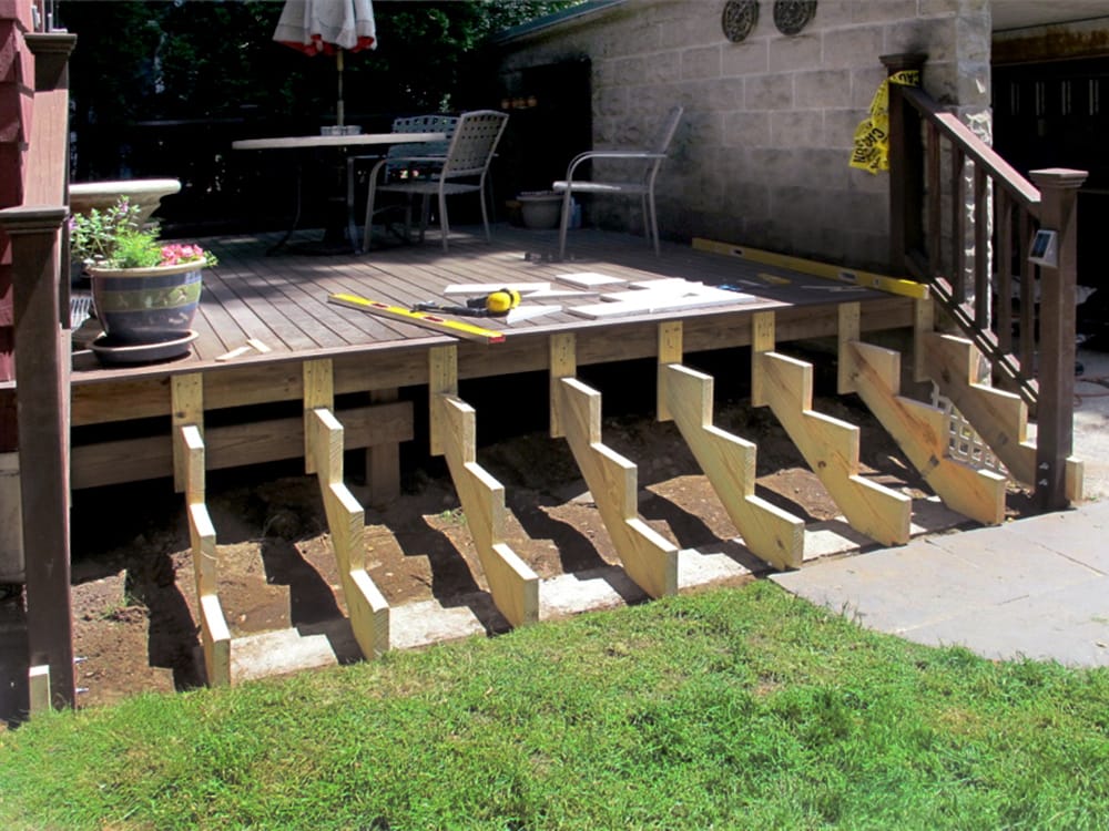 The new stringers are in place.