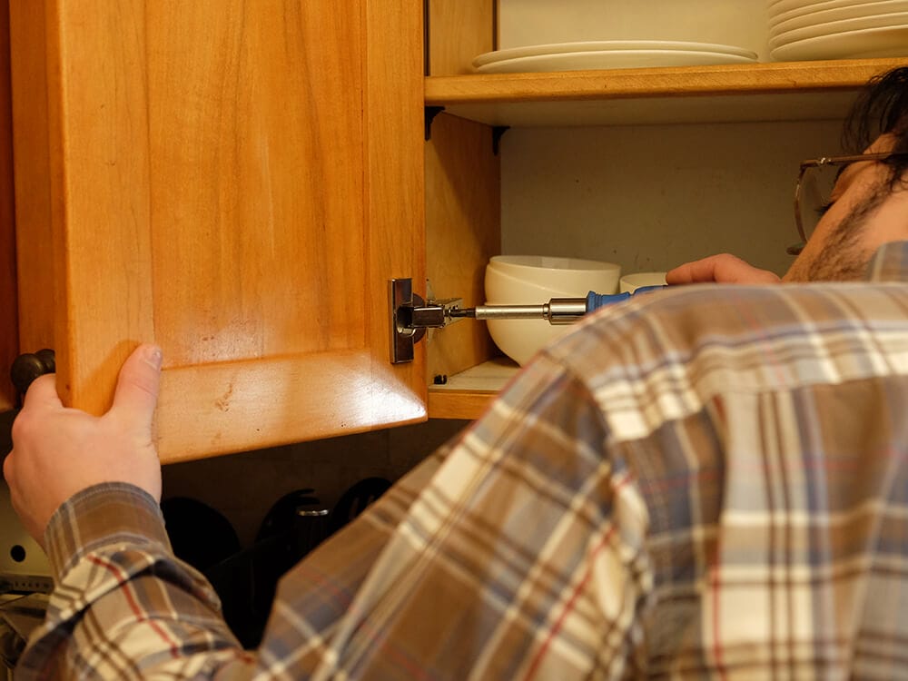 Adjusting a Cabinet Hinge