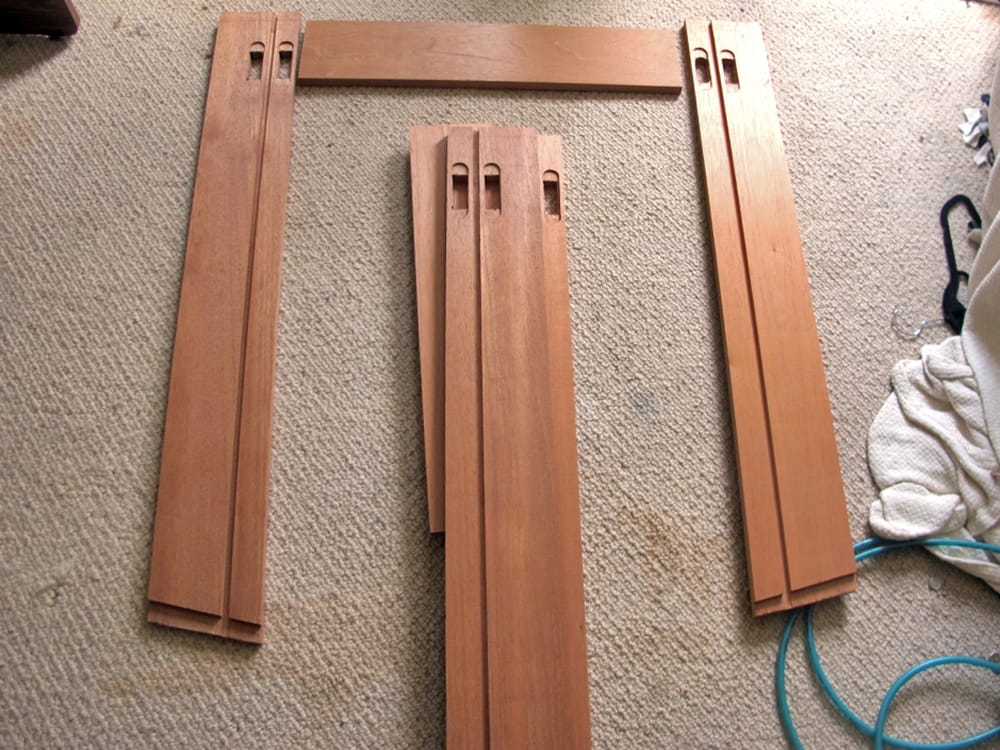 We fabricated components to build new window jams using mahogany.