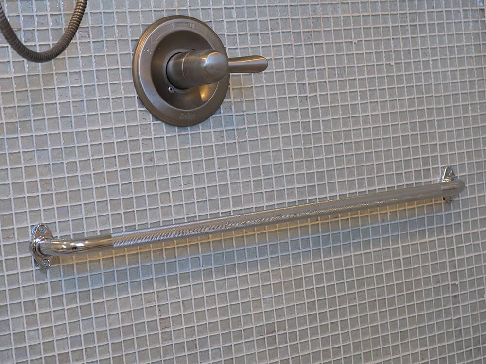 Installed Shower Grab Bar