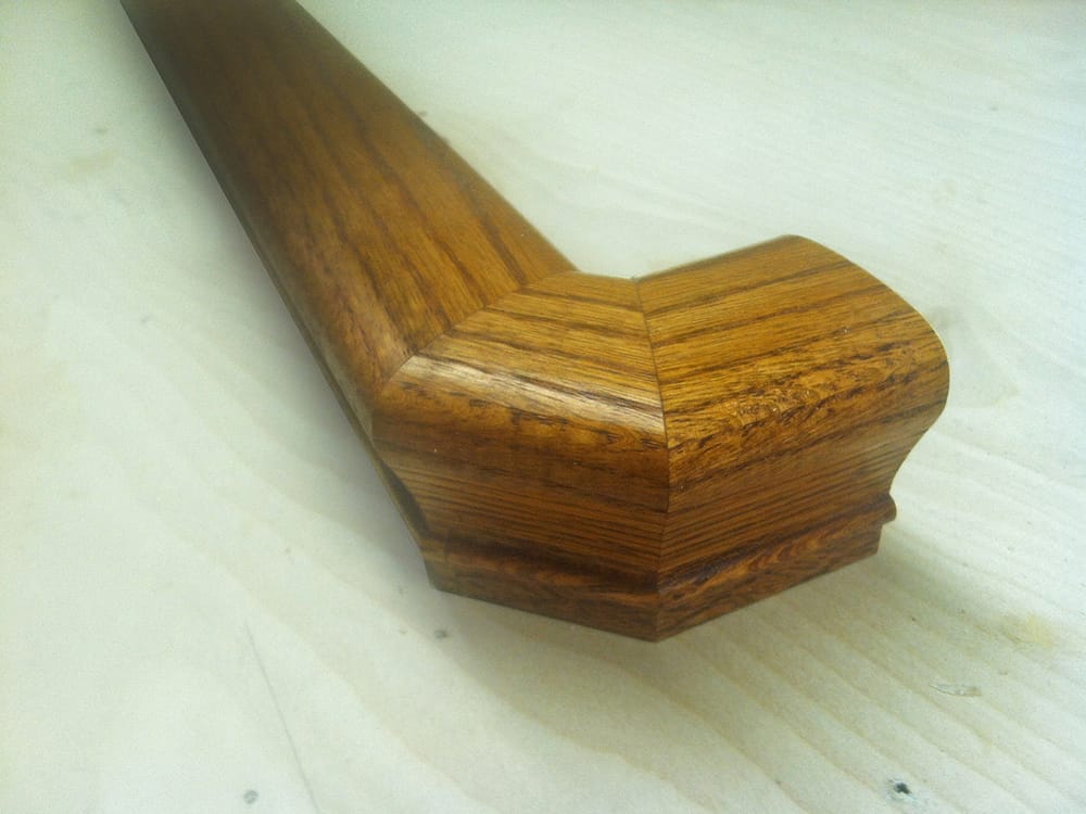 The railing, prior to installation.