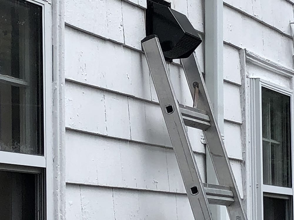 Outside vent installed.