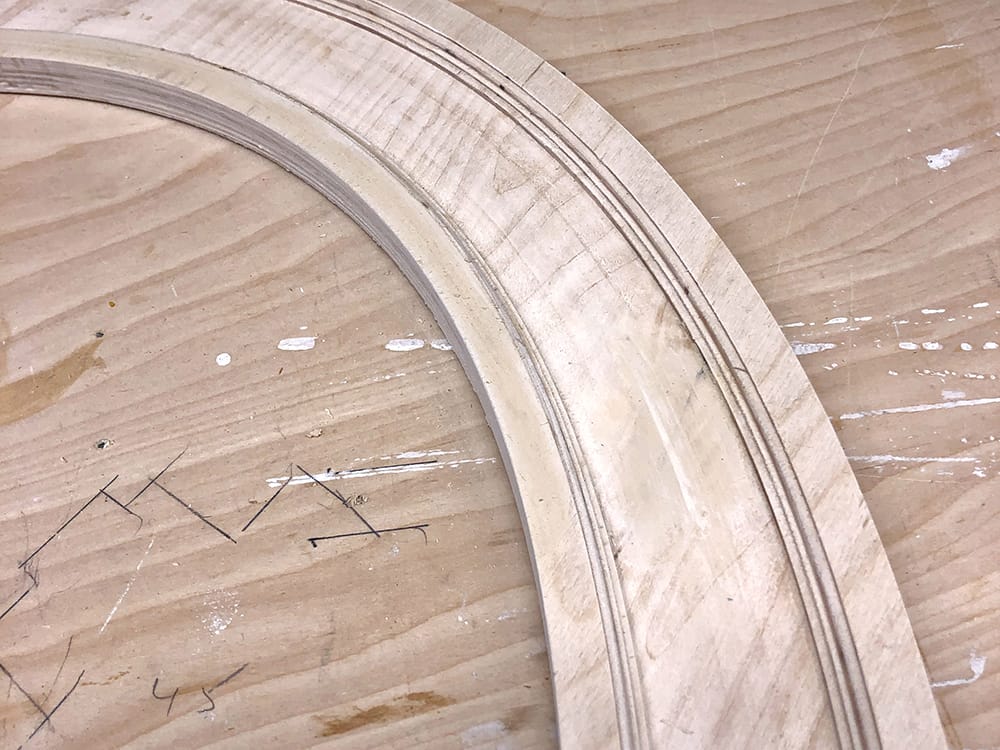 A close up view of the new casing.