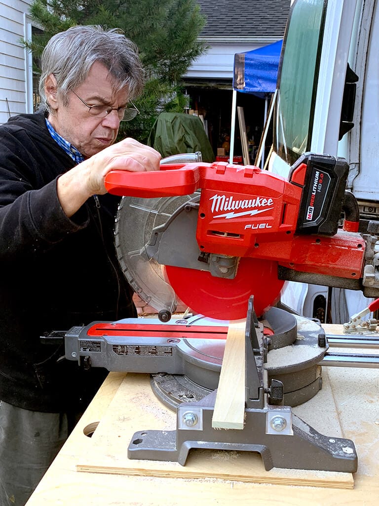 Jeff Lasky, handyman working with tools